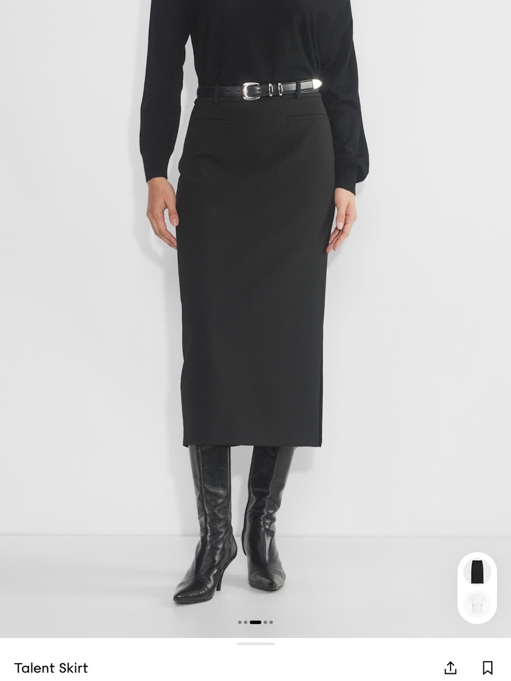 Babaton Black Talent Skirt